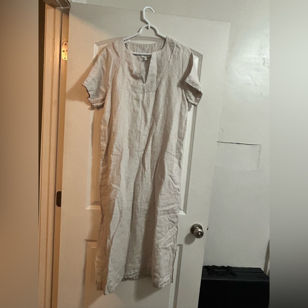 Haven well‎ within maxi dress cream and white striped size medium